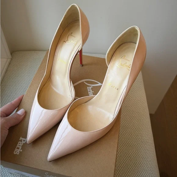 Blush Iriza 100 Mm Women's Christian Louboutin Iriza 100 Patent - Main Image